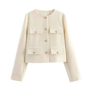 Refined Elegance Tailored Jacket For Women Office Ready - OKOHOKO™ FASHION