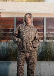 Leopard Print Unisex Hoodie Cozy Streetwear For Men Women - OKOHOKO™ FASHION