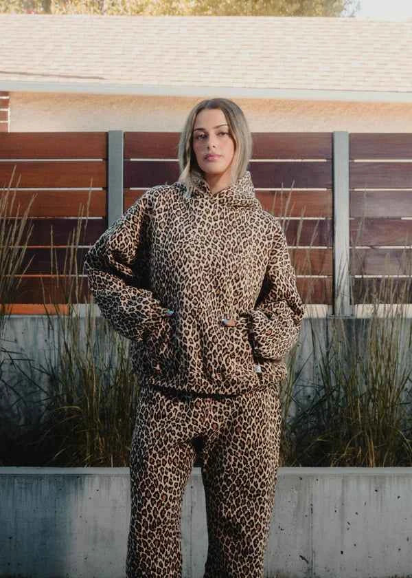 Leopard Print Unisex Hoodie Cozy Streetwear For Men Women - OKOHOKO™ FASHION