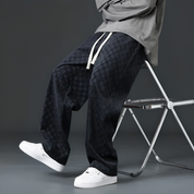 Cozy Corduroy Sweatpants Loose Fit Loungewear For Women Black Men Pants
