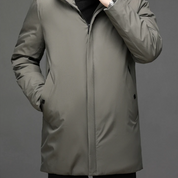 Mens Winter Hooded Overcoat With Warmth And Classic Style - OKOHOKO™ FASHION
