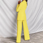 Elegant Womens Blazer and Pants Set for Formal Wear - OKOHOKO™ FASHION