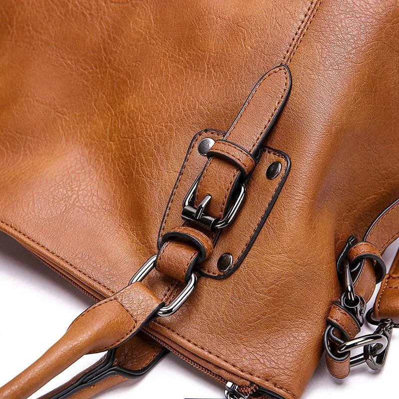 Leather Shoulder Bag Elegant Premium Leather Purse Everyday - OKOHOKO™ FASHION
