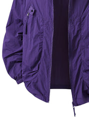 Waterproof Hooded Walking Jacket Lightweight All Weather Jacket & Coats