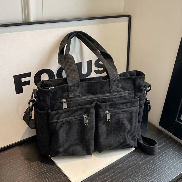 Corduroy Tote Bag Large Carryall For Everyday Style Bag