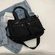 Corduroy Tote Bag Large Carryall For Everyday Style Bag