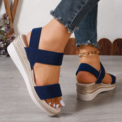 Wedge Heel Sandals For Women All Day Comfort Summer Footwear - OKOHOKO™ FASHION