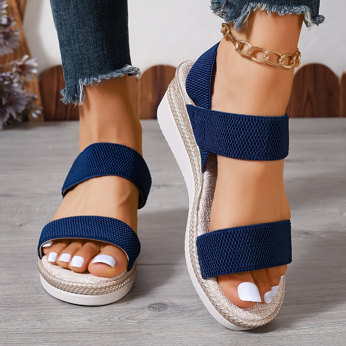Wedge Heel Sandals For Women All Day Comfort Summer Footwear - OKOHOKO™ FASHION
