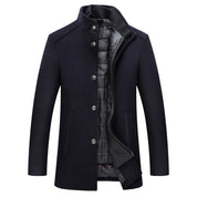 Mens Winter Overcoat With Long Sleeve For Formal Wear - OKOHOKO™ FASHION