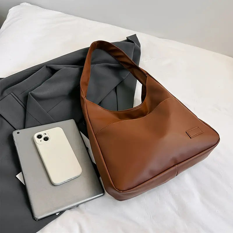 Vegan Leather Hobo Bag With Spacious Interior For Everyday - OKOHOKO™ FASHION