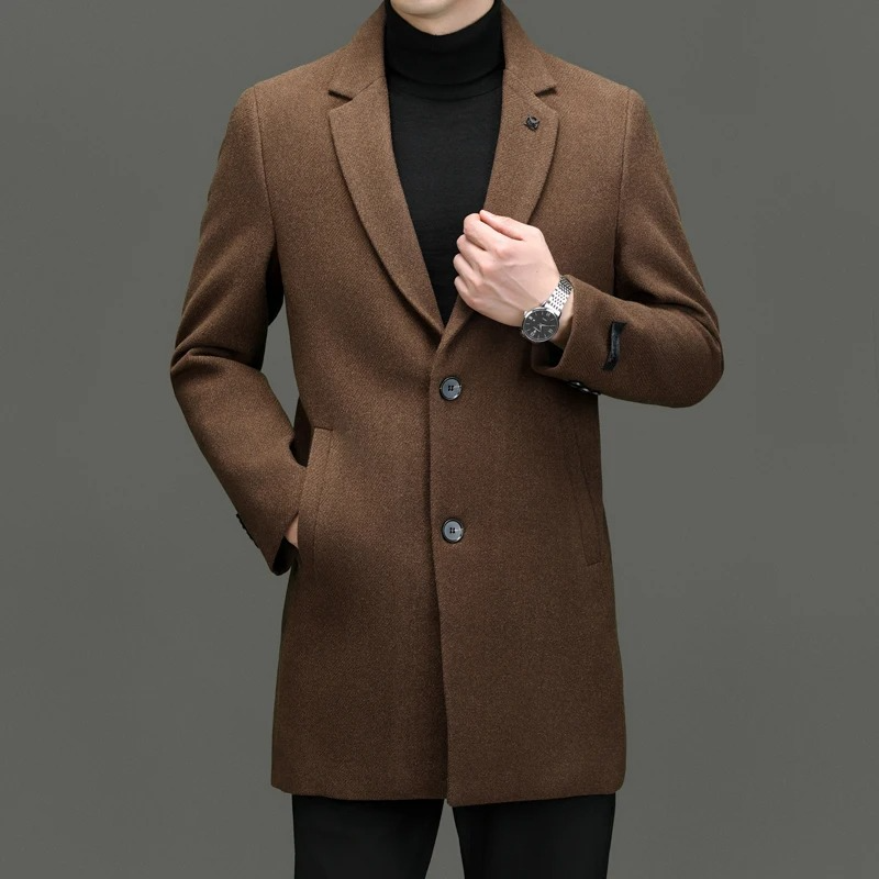 Wool Overcoat For Winter Warmth Classic Coat For Men Women Men Jacket