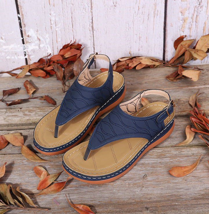 Stylish Women's Leather Sandals Strappy Comfort Footwear - OKOHOKO™ FASHION