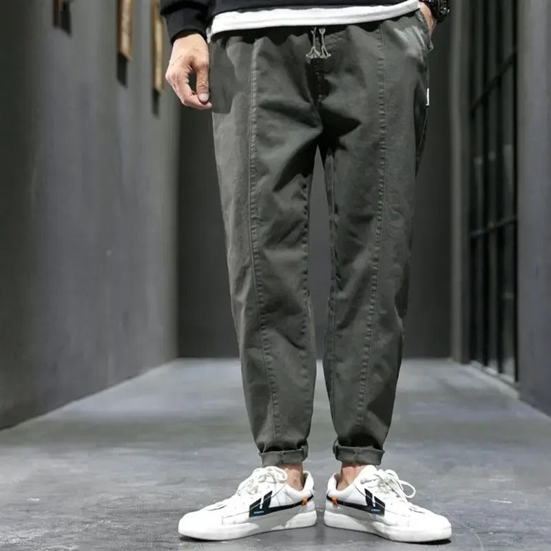 Men Slim Fit Stretch Trousers For Modern Everyday Comfort Men Pants
