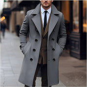 Warm Wool Coat For Men Long Winter Outerwear Essentials - OKOHOKO™ FASHION