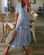 Alice Leroy | Elegant & Stylish Vintage Summer Dress Blue Dresses