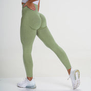Sabrina | Curves Yoga Leggings (Long) Grass Green Legging