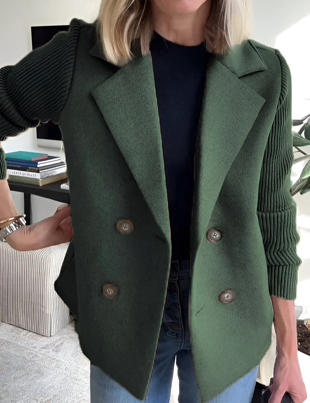 Elizabeth | Elegant jacket Green