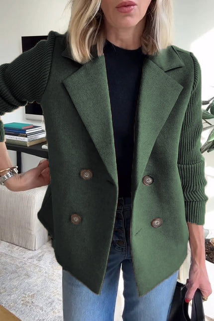 Sasha Casual Blazer Coat Green Women's Coats & Jackets