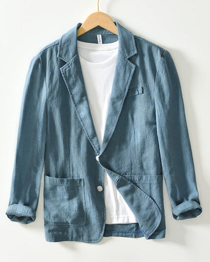 Mabry | Cotton Blazer Green