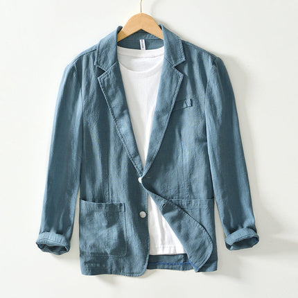 Mabry | Cotton Blazer Green Men Blazer