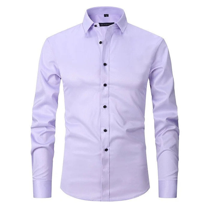 Henry | Stretch Shirt Light Violet Shirts & Tops