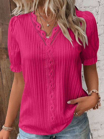 Clarisse | Elegant Lace Blouse Pink