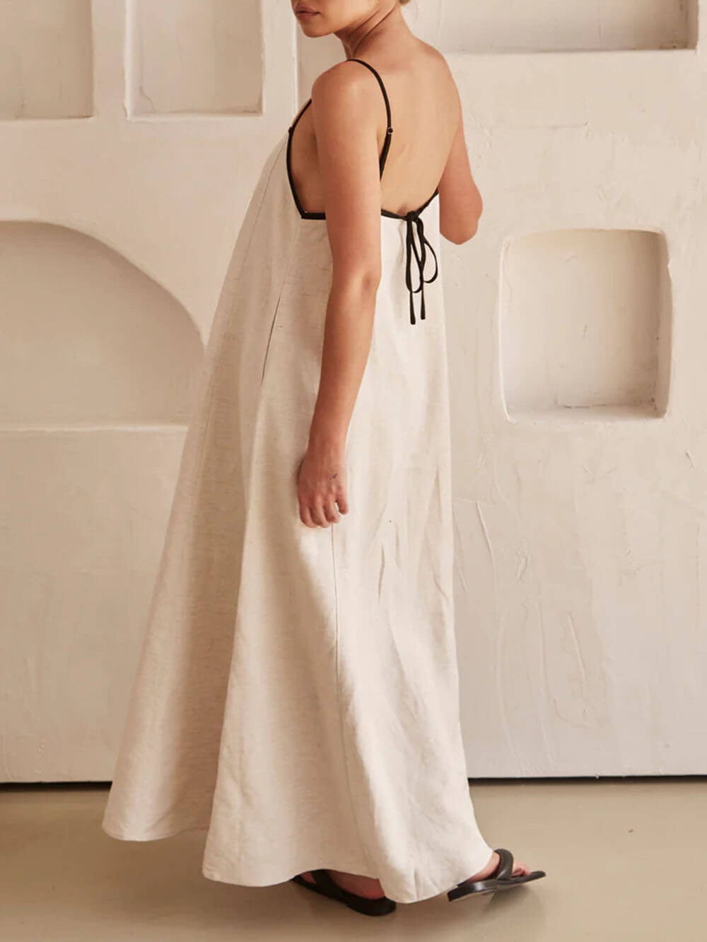A-line Summer Vibe Contrasting Suspender Dress Dresses