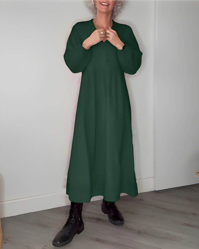 Gloria | Long dress Green Dresses
