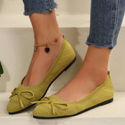 Bow Knitted Loafers Loafers