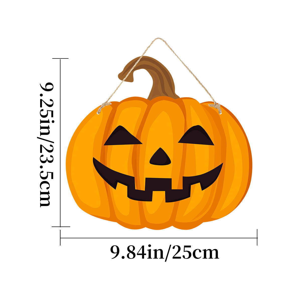 Halloween Wood Grain Doorplate Decor Wansheng Pumpkin Doorplate Halloween Decorations