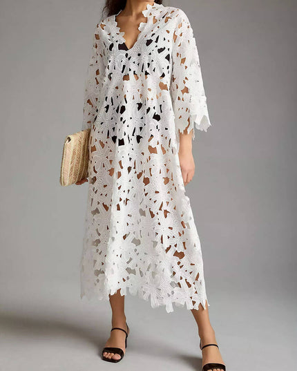 Cover Up Lace Beach Midi Dress Dresses