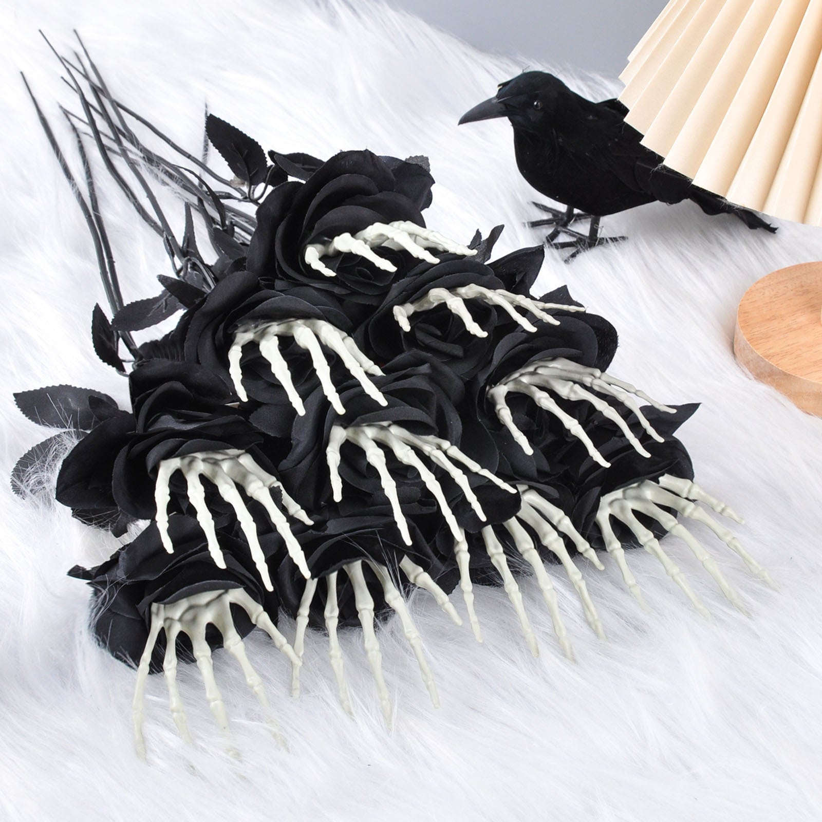 Skull Rose Hand Halloween Ornament Halloween Decorations