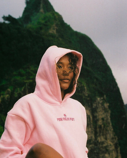 Classic Puff Hoodie in Pink