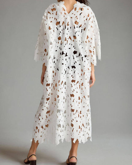 Cover Up Lace Beach Midi Dress Dresses