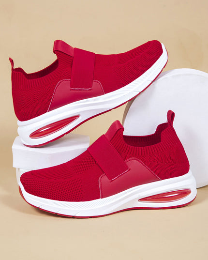 Women’s Mesh Hollow Sports Sneakers Red Shoes