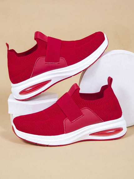 Women’s Mesh Hollow Sports Sneakers Red Shoes