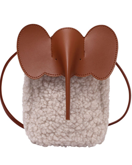 Cute Elephant Trunk Design Crossbody Shoulder Bag Bag