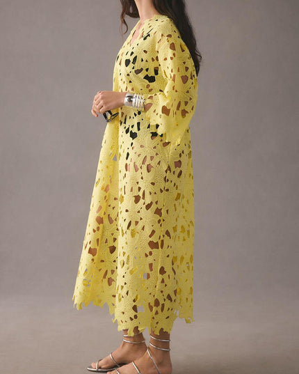 Cover Up Lace Beach Midi Dress Dresses