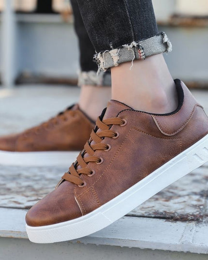 Men's Lace-Up Flat Casual Shoes Shoes