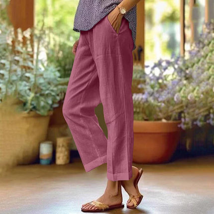 Julienne – Light Summer Trousers Purple Trousers