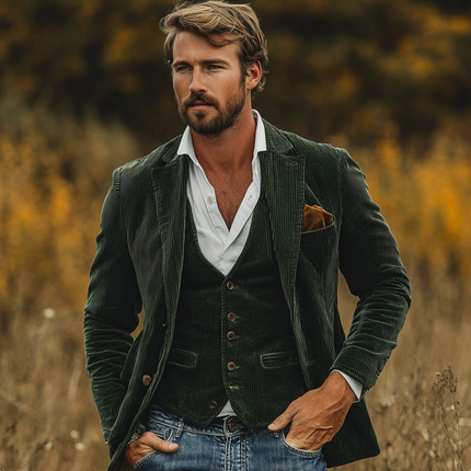 Premium Elegant Blazer Green Elegant Blazer