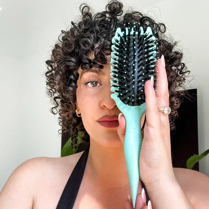 Curl Defining Brush for Frizz-Free Curls by Official Curl Green Beauty