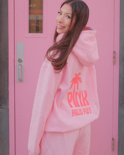 Classic Puff Hoodie in Pink