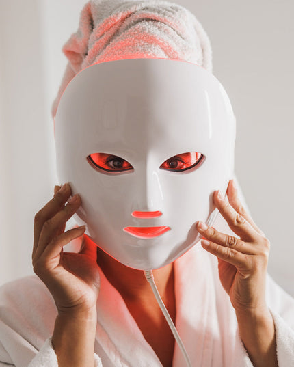Vrimlo 7 Color LED Therapy Mask for Effortlessly Smoother Skin Beauty