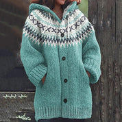 Multilayer Ella Wool Knit Blu infernale Cardigans