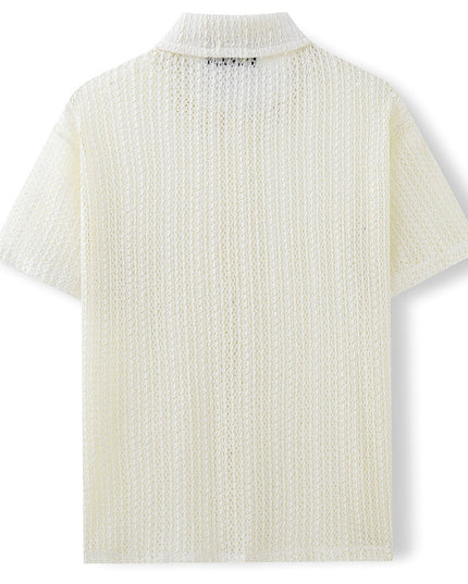 Men's Summer Knitted Polo Shirt Shirts