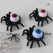 Halloween Spider Candle Night Light Spider Back Blue Eyeball Halloween Decorations