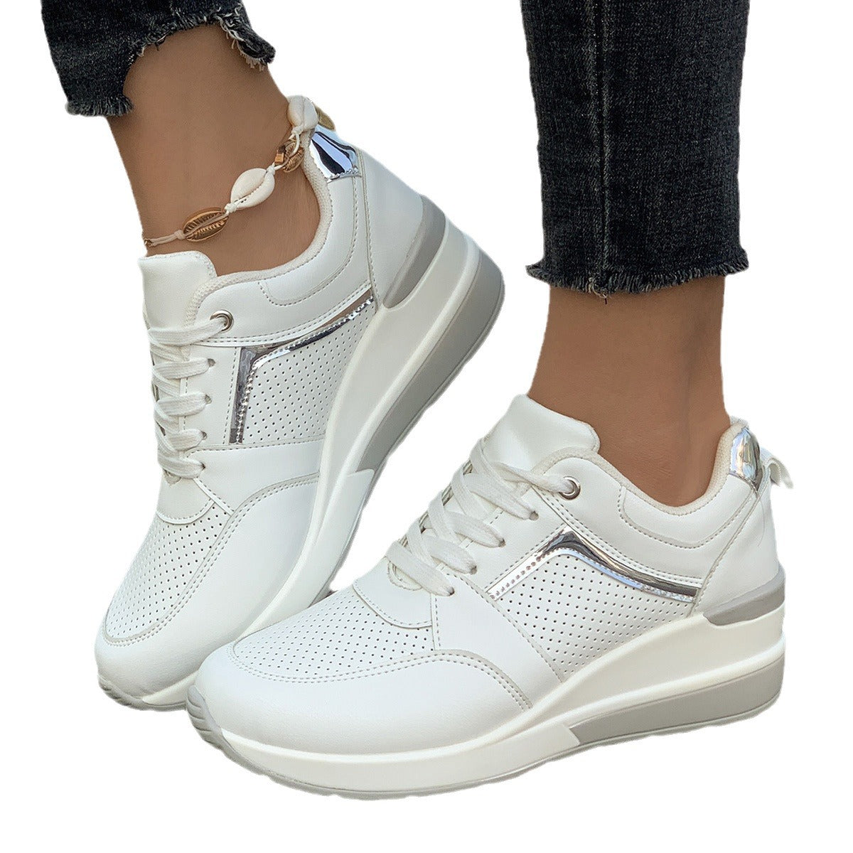 Women's Emery Wedge Platform Sneakers – Sporty Comfort, Elevated Style Sneakers