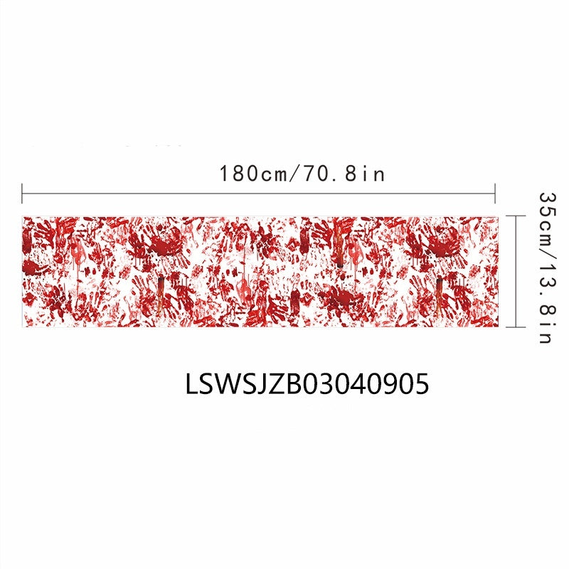 Haunted Blood Hand Halloween Tablecloth Holiday Decoration