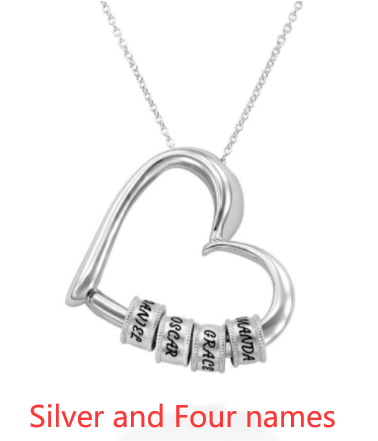 Custom Heart Name Necklace Necklace